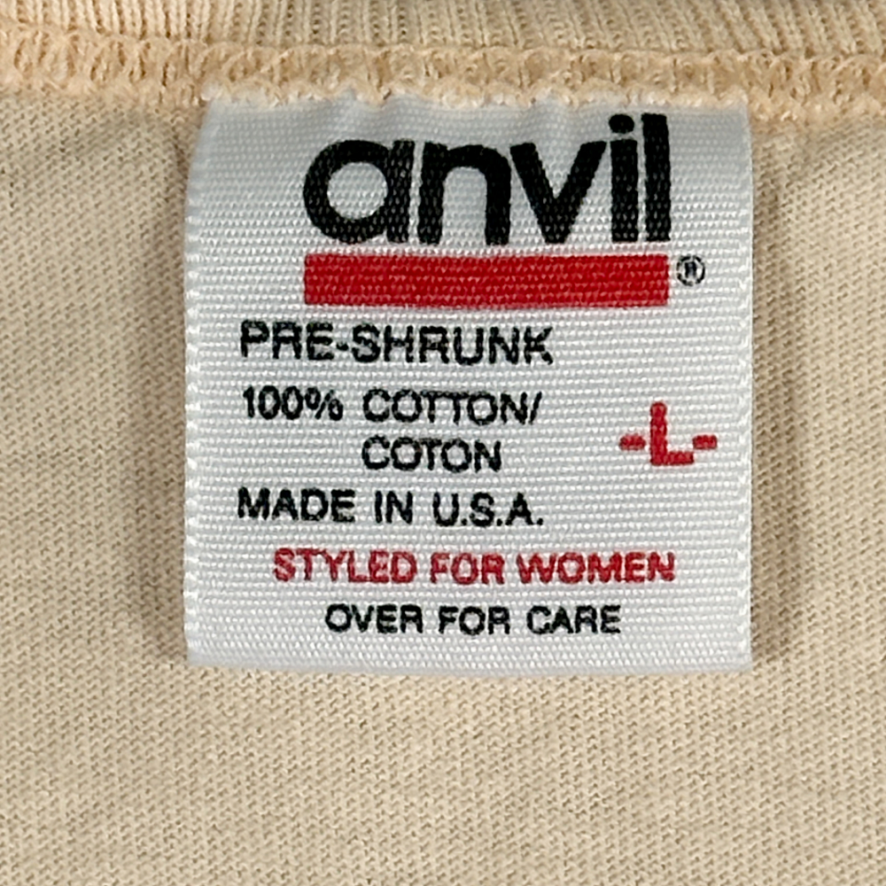 Vintage Canyonlands National Park Shirt Brown Tank Top Native Art Cave Painting Moab 90s Womens LARGE