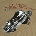 Motorcycle Shirt Adult LARGE Green Las Vegas Races Mid America Antique Auctions