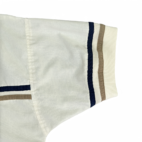 Vintage Colin Spykes Polo Shirt Adult EXTRA LARGE White Brown Blue Banded 90s