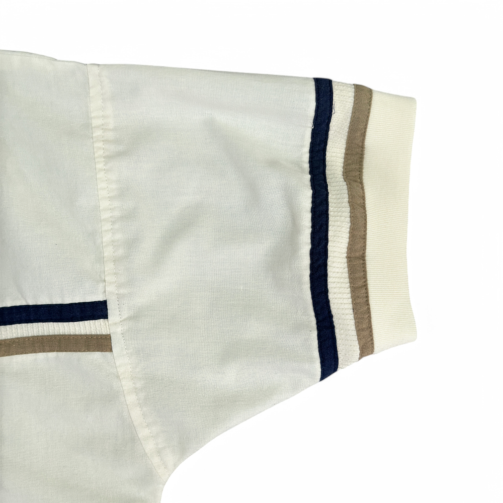 Vintage Colin Spykes Polo Shirt Adult EXTRA LARGE White Brown Blue Banded 90s-7 Vintage Colin Spykes Polo Shirt Adult EXTRA LARGE White Brown Blue Banded 90s