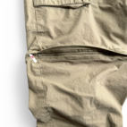 Vintage Cabelas Cargo Pants Mens 36x30 Brown Khaki Convertible Zip Shorts Hiking Outdoor Y2K