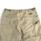 Vintage Cabelas Cargo Pants Mens 36x30 Brown Khaki Convertible Zip Shorts Hiking Outdoor Y2K