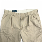 Vintage Polo Ralph Lauren Pants Mens 35x29 Brown Khaki Ethan Preppy Pleated 90s