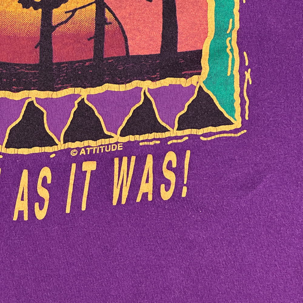 Vintage Utah Shirt Adult LARGE Purple Tank Top USA Respect Nature 90s