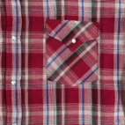 Vintage Ely Cattleman Western Shirt Adult LARGE Red Black Plaid Pearl Snap 90s