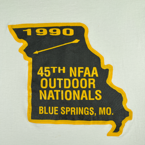 Vintage Archery Shirt Adult MEDIUM White NFAA Outdoor Nationals Field 90s