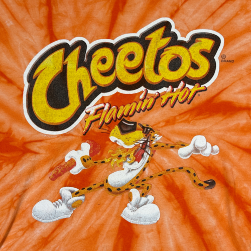 Cheetos Shirt Adult MEDIUM Orange Tie Dye Flamin Hot Chester Cheeta