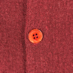 Vintage Campus Cardigan Sweater Adult LARGE Red Pockets Ribbed Banded Grunge 70s