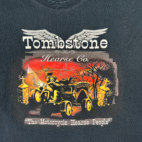 Motorcycle Shirt Tombstone Adult EXTRA LARGE Black Tombstone Hearse Grim Reaper Y2K