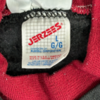 Vintage Autumn Leaves Sweater Adult MEDIUM Black Red Sweatshirt Double Collar 90s