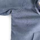 Eddie Bauer Sweater Adult EXTRA LARGE Blue Hoodie Zip Sherpa Lined Heavyweight