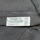 Wrangler Pants Mens 38x29 Black Wrancher Dress Jeans Cowboy Creased Western