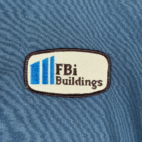 Vintage King Louie Jacket Adult SMALL Blue FBi Buildings Patch USA Union 80s