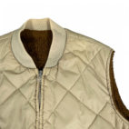 Vintage Hunting Vest Adult LARGE Brown Panhandle Slim Western Sherpa Reversible 70s