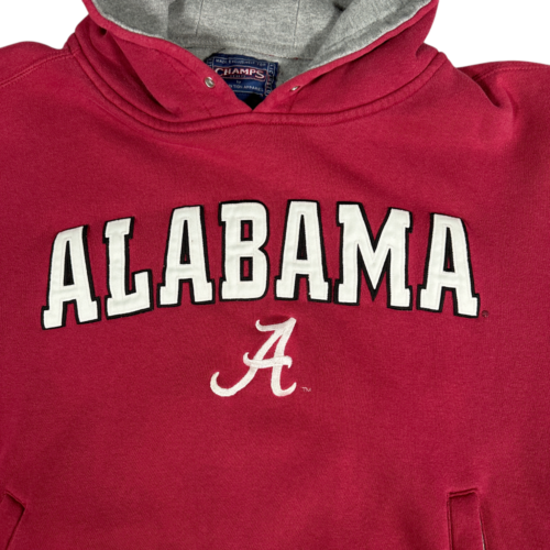 Vintage University Alabama Sweater Adult EXTRA LARGE Red Hoodie Stitched 90s