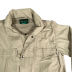 Vintage Izod Jacket Adult MEDIUM Brown Safari Field Mesh Outdoor Hooded 90s