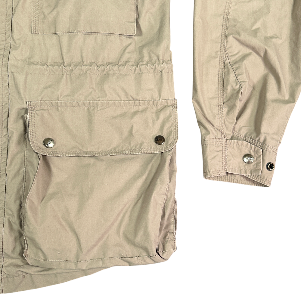 Vintage Izod Jacket Adult MEDIUM Brown Safari Field Mesh Outdoor Hooded 90s-5 Vintage Izod Jacket Adult MEDIUM Brown Safari Field Mesh Outdoor Hooded 90s