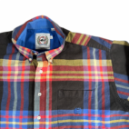 Cinch Western Shirt Adult EXTRA LARGE Black Yellow Blue Plaid Rodeo Cowboy Work