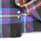 Cinch Western Shirt Adult EXTRA LARGE Black Yellow Blue Plaid Rodeo Cowboy Work