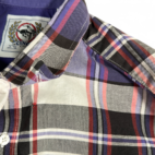 Cinch Western Shirt Adult EXTRA LARGE Purple White Plaid Rodeo Cowboy Work