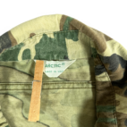 Vintage Camouflage Shirt Adult LARGE Green Brown Woodland Flannel Arctic 80s
