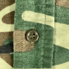 Vintage Camouflage Shirt Adult LARGE Green Brown Woodland Flannel Arctic 80s