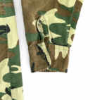 Vintage Camouflage Shirt Adult LARGE Green Brown Woodland Flannel Arctic 80s