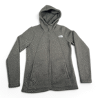 North Face Sweater Womens SMALL Gray Crescent Fleece Hoodie Jacket Gorpcore