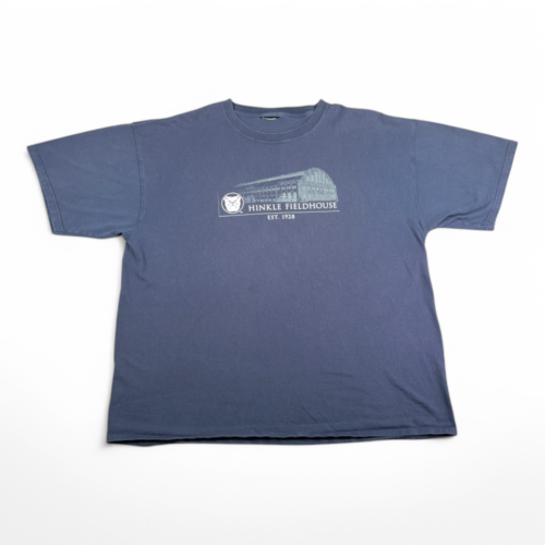 Butler University Shirt Adult 2XL Blue Hinkle Fieldhouse Indiana Basketball Cathedral Y2K