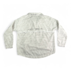 Nike Running Pullover Womens LARGE White Pullover Quarter Zip Brush Texture