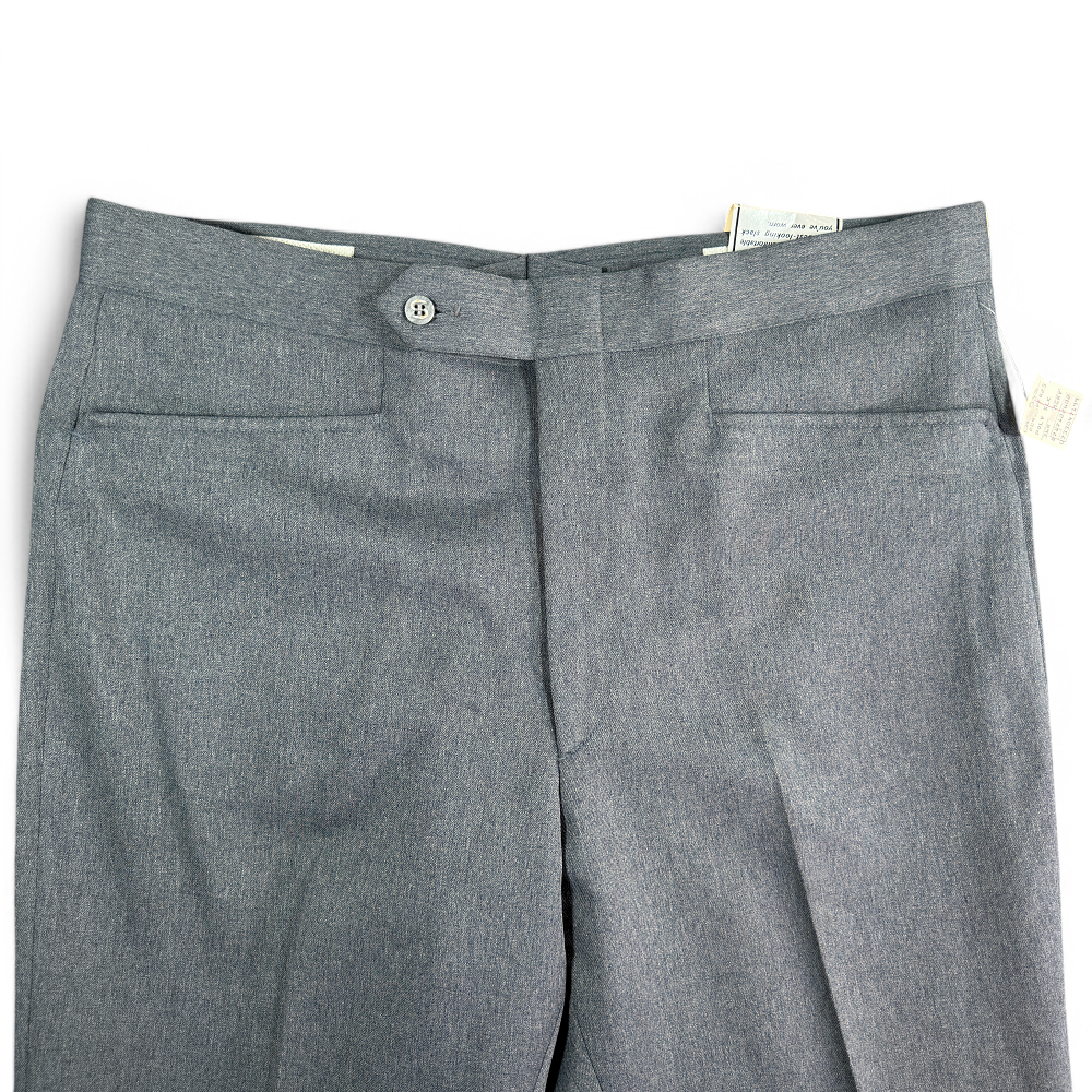 Vintage Sansabelt Pants Mens 36x32 Gray Jaymar Ruby Dress Slacks 70s Tags