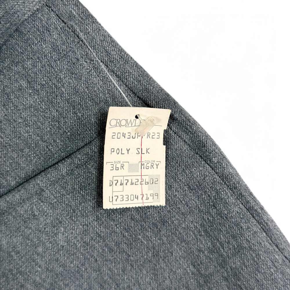 Vintage Sansabelt Pants Mens 36x32 Gray Jaymar Ruby Dress Slacks 70s Tags