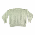 Vintage Izod Sweater Adult EXTRA LARGE Brown Cable Knit USA Golf Preppy 90s