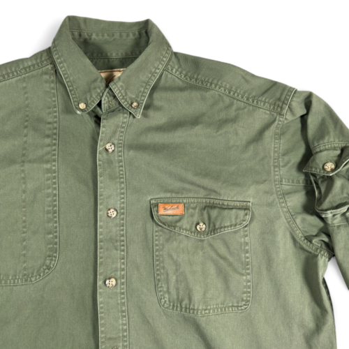 Vintage Woolrich Shooting Shirt Adult EXTRA LARGE Green Hunting Heavyweight Workwear