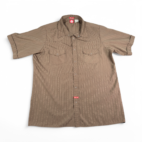 Element Western Shirt Adult LARGE Brown Striped Snap Button Cowboy 90s Y2K