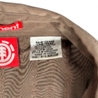 Element Western Shirt Adult LARGE Brown Striped Snap Button Cowboy 90s Y2K