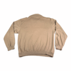 Vintage John Blair Polo Shirt Adult LARGE Brown Banded Pockets Long Sleeve 90s