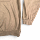 Vintage John Blair Polo Shirt Adult LARGE Brown Banded Pockets Long Sleeve 90s
