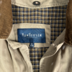 Vintage Van Heusen Chore Coat Adult EXTRA LARGE Brown Canvas Lined Quilted Barn Ranch 90s