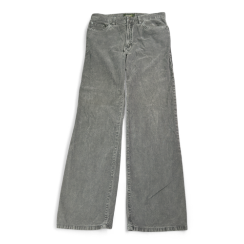 Eddie Bauer Pants Mens 34x33 Gray Corduroy Straight Fit Casual Y2K