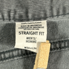Eddie Bauer Pants Mens 34x33 Gray Corduroy Straight Fit Casual Y2K