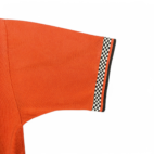 Vintage Harley Davidson Polo Shirt Adult MEDIUM Orange Racing Checkered 90s