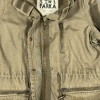 Garage Parka Womens MEDIUM Green Utility Coat Hooded Jacket Field Military