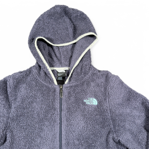 The North Face Jacket Womens SMALL Gray Hoodie Fleece Sherpa Gorpcore Outdoor