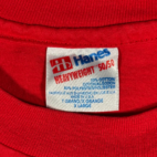 Vintage Company Shirt Adult LARGE Red Installer’s Edge Small Business Work 90s