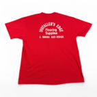 Vintage Company Shirt Adult LARGE Red Installer’s Edge Small Business Work 90s