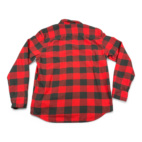 American Eagle Shirt Adult MEDIUM Red Black Buffalo Plaid Flannel Lumberjack