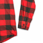 American Eagle Shirt Adult MEDIUM Red Black Buffalo Plaid Flannel Lumberjack