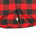 American Eagle Shirt Adult MEDIUM Red Black Buffalo Plaid Flannel Lumberjack