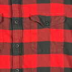 American Eagle Shirt Adult MEDIUM Red Black Buffalo Plaid Flannel Lumberjack